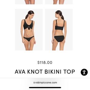 Robin Piccone Ava Knot Bikini Top